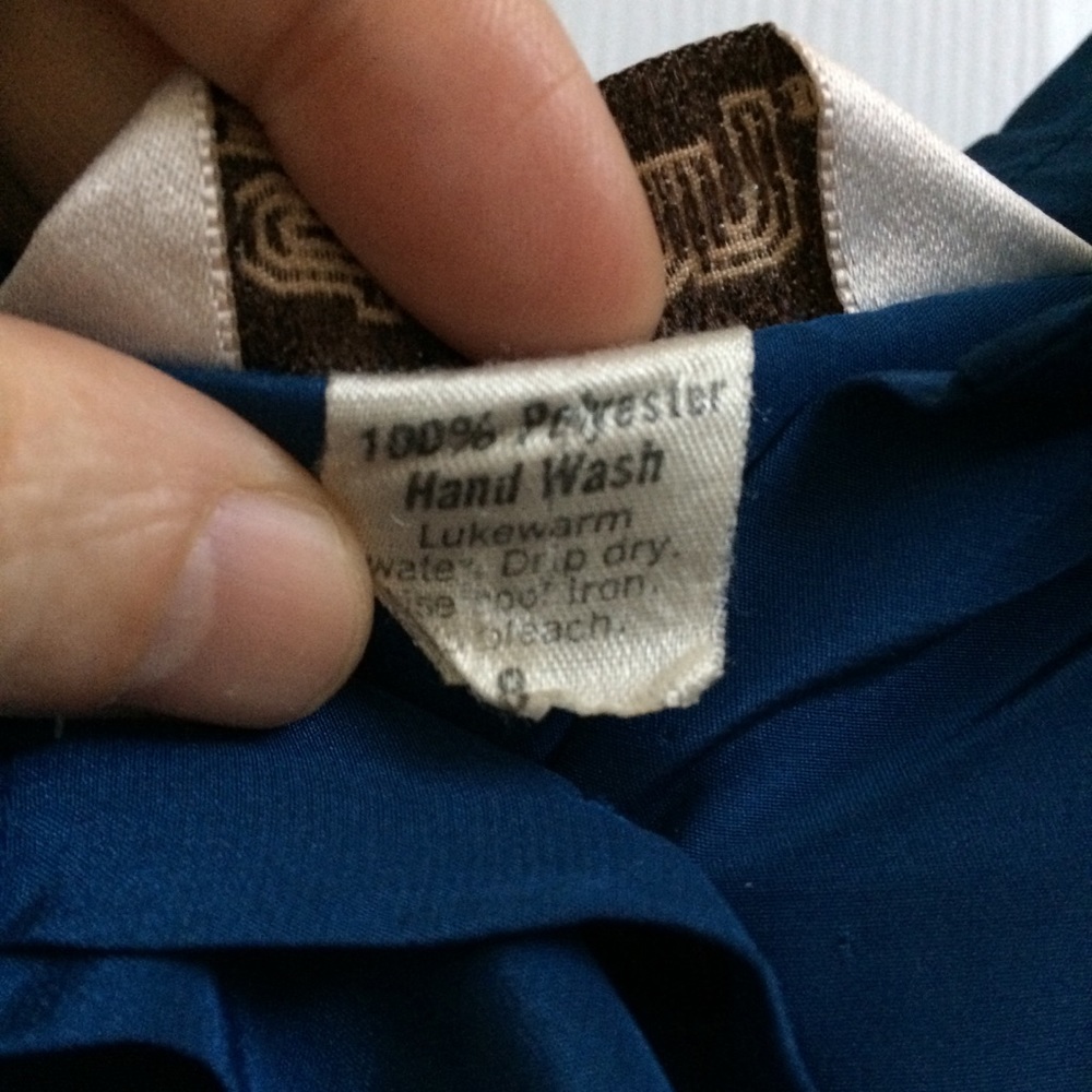 St John Vintage button down shirt blue M - Picture 3 of 7